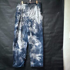 Tommy Hilfiger Tie Dyed Pants Size 35x32" Cotton Chino Slacks Trousers Black